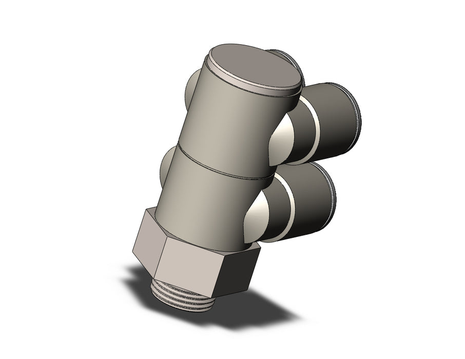 KQ2ZD12-03NP FITTING, DBLE BR UNI MALE ELBOW