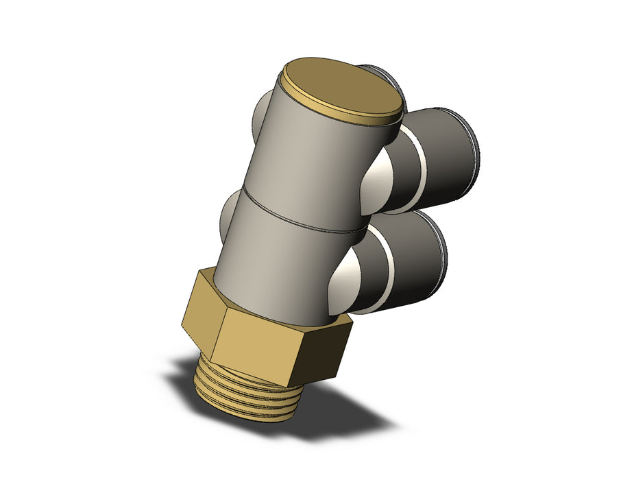 KQ2ZD12-04AP FITTING, DBLE BR UNI MALE ELBOW