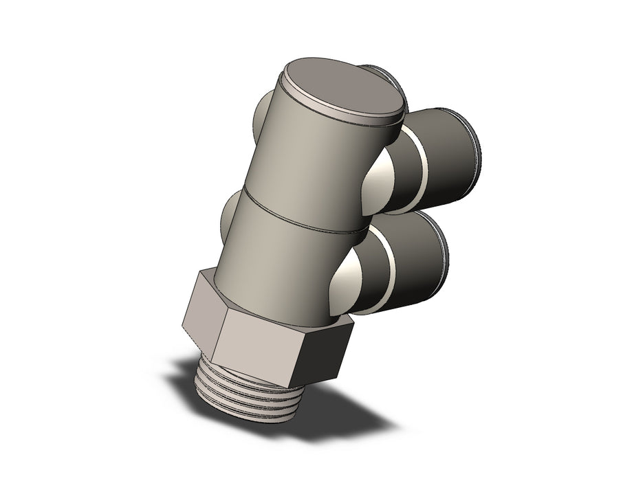 KQ2ZD12-04NP FITTING, DBLE BR UNI MALE ELBOW