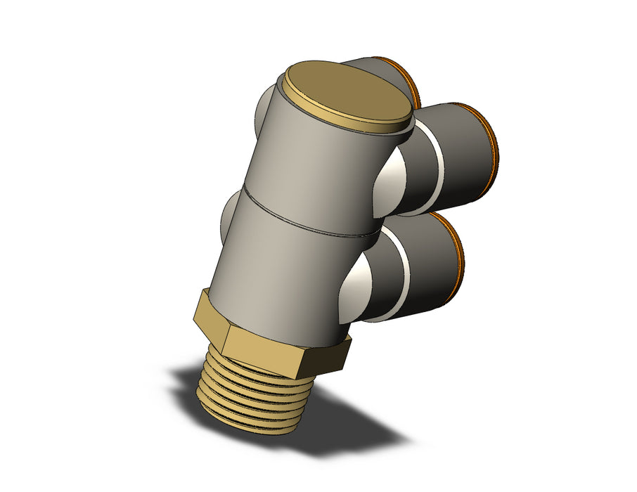 KQ2ZD13-37A FITTING, DBLE BR UNI MALE ELBOW