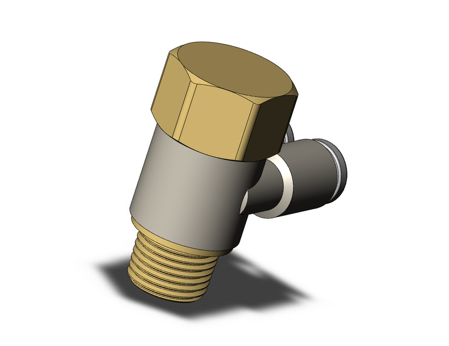 KQ2ZF04-01A FITTING, BR UNI FEMALE ELBOW