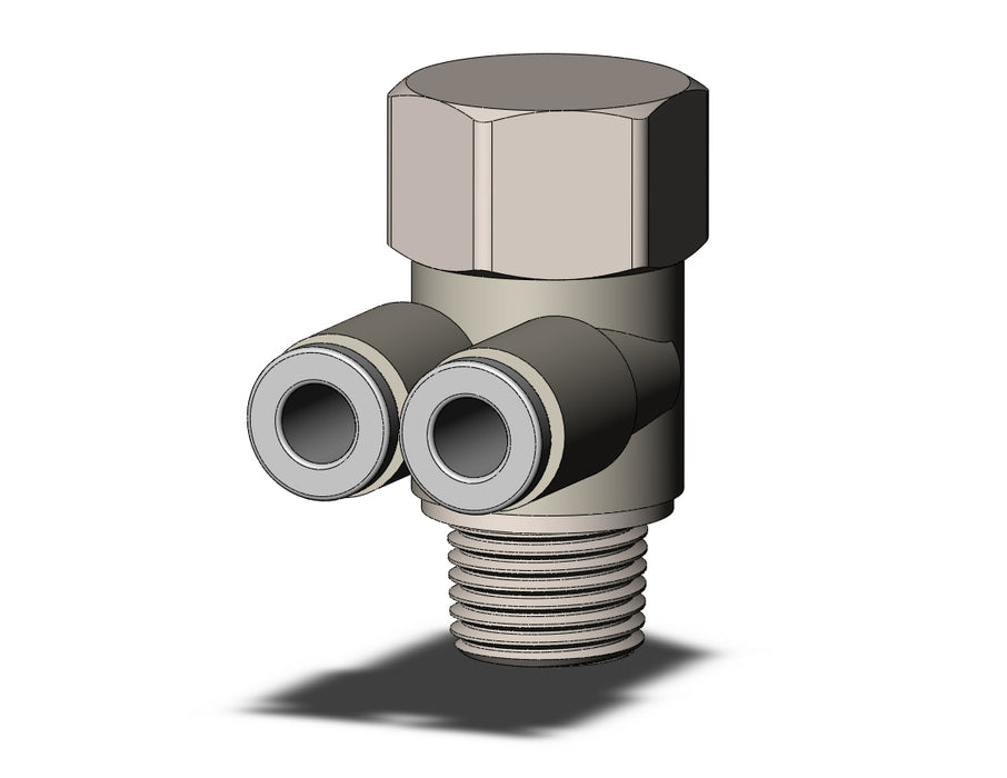 KQ2ZF04-01NS FITTING, BR UNI FEMALE ELBOW