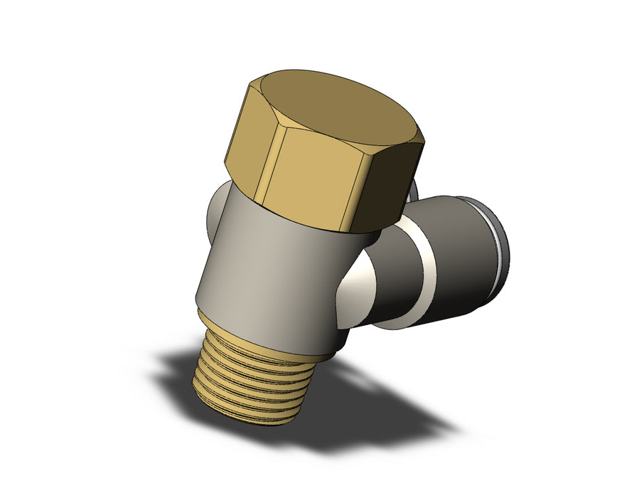 KQ2ZF06-01A FITTING, BR UNI FEMALE ELBOW