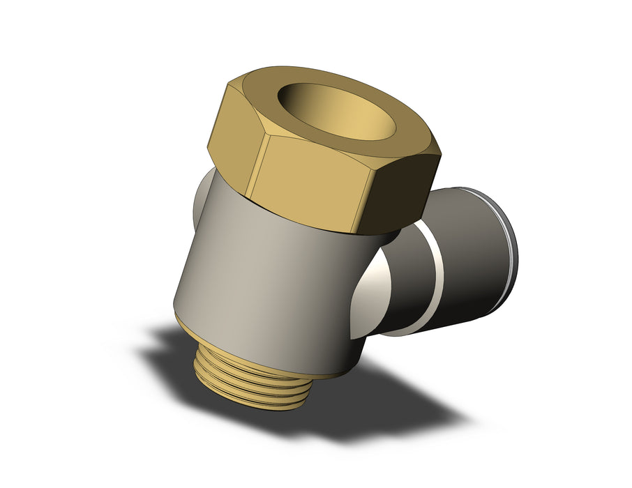 KQ2ZF12-03AP FITTING, BR UNI FEMALE ELBOW