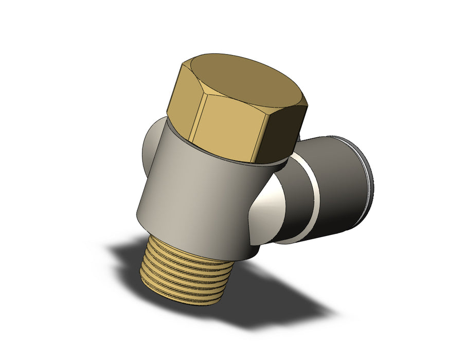 KQ2ZF12-03A FITTING, BR UNI FEMALE ELBOW