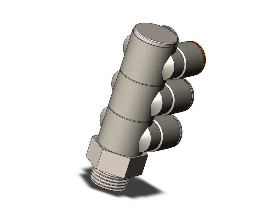 KQ2ZT12-04NP FITTING, TPLE BR UNI MALE ELBOW