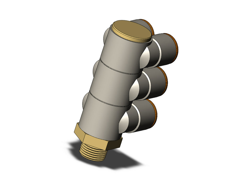 KQ2ZT13-36A FITTING, TPLE BR UNI MALE ELBOW