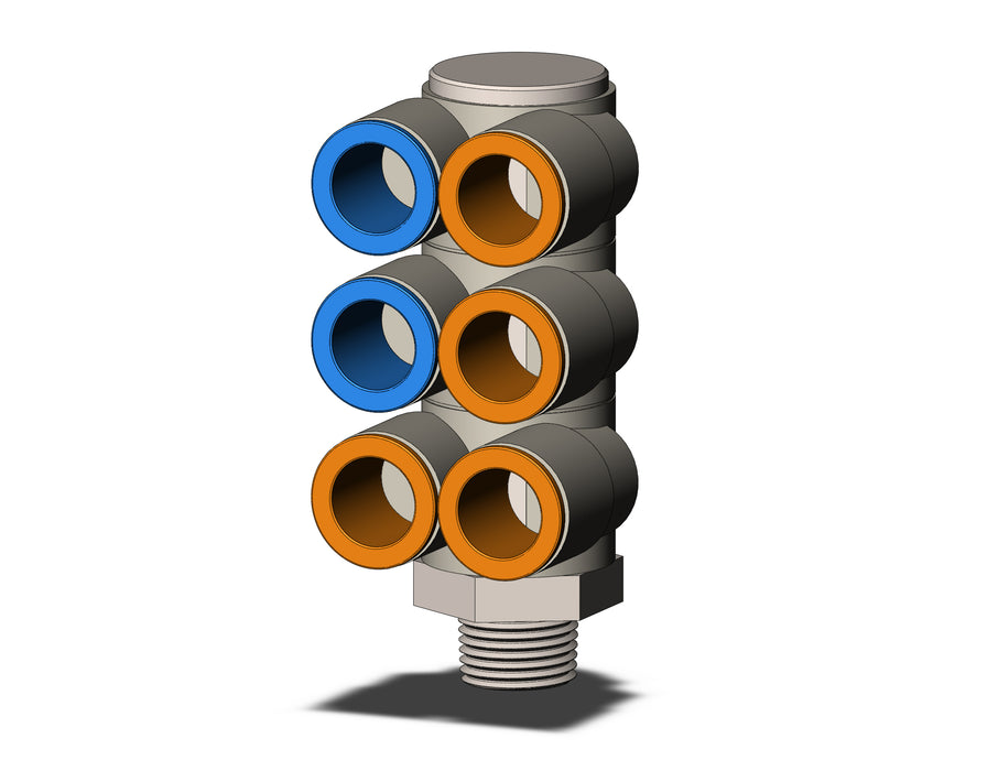 KQ2ZT13-36NS FITTING, TPLE BR UNI MALE ELBOW