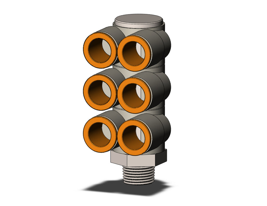 KQ2ZT13-36N FITTING, TPLE BR UNI MALE ELBOW