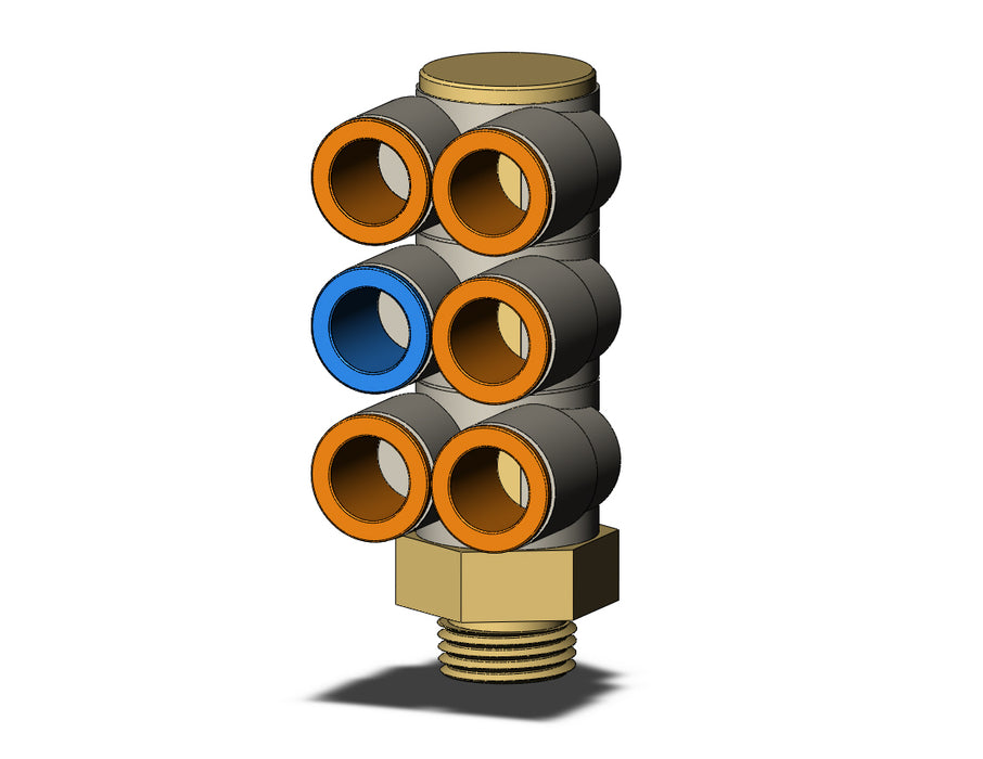 KQ2ZT13-37AP FITTING, TPLE BR UNI MALE ELBOW