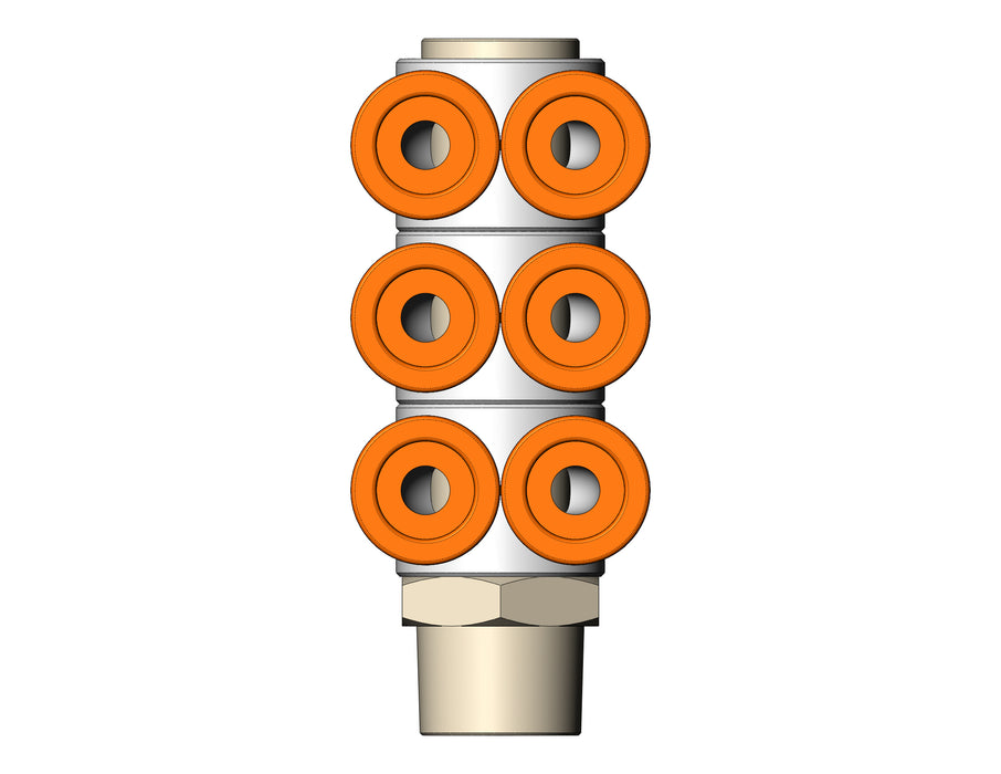 KQ2ZT13-37AS FITTING, TPLE BR UNI MALE ELBOW