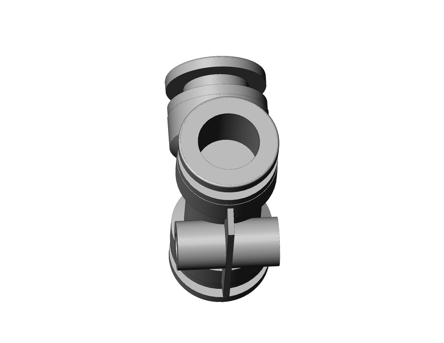 KQG2T10-00 FITTING, METAL ONE TOUCH, SS