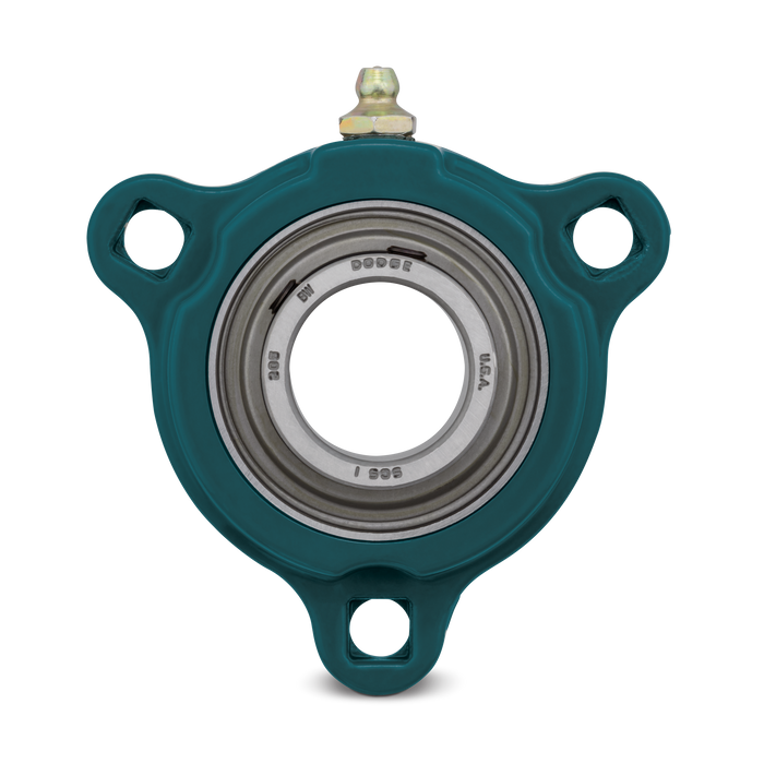 LF-SC-008-NL Set Screw 3-Bolt Light Duty Flange Bearing