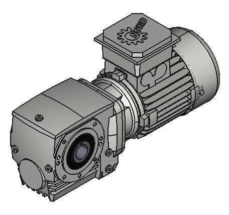 Nord N5311-15-CT-N4X 3/4 HP, 24.01:1 ratio, 1.25" bore Helical-Worm Gearmotor Washdown without Cover or Torque Arm - Power Motion
