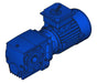 Nord N5311-15-CT 0.75 HP, 24.01:1 ratio, 1.25" bore Helical-Worm Gearmotor without Cover or Torque Arm - Power Motion