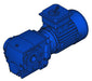 Nord N5311-15-T 0.75 HP, 24.01:1 ratio, 1.25" bore Helical-Worm Gearmotor without Torque Arm - Power Motion