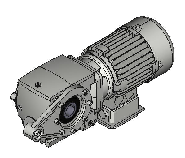 Nord N5311-21A-400-N4X 0.75 HP, 13.18:1 ratio, 1.25" bore Helical-Worm Gearmotor Washdown - Power Motion