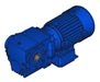Nord N5311-9-T 3/4 HP, 65.25:1 ratio, 1.25" bore Helical-Worm Gearmotor without Torque Arm - Power Motion