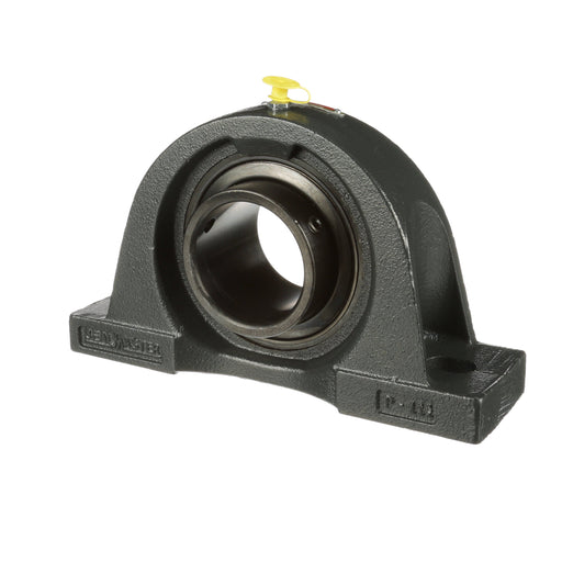 Sealmaster NP-35 HT Mounted Ball Bearings, Black Oxide Bearing, Pillow Block Bearings, 2-3/16" Diameter, Cast Iron Housing, Set Screw Locking, Nomex Seal, High Temperature Seal, High Temperature Grease, Wide Inner Race