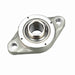 Sealmaster CRBFTS-PN206 RMW Mounted Ball Bearings, Phosphorous Nickel Coated Bearing, 2 Bolt Flange Bearings, 30mm Diameter, Stainless Steel Housing, Set Screw Locking, High Performance Seal (HPS), Reduced Maintenance - Lubed for Life, Machined For Bolt on End Cap and Backside Shield Included, Wide Inner Race