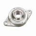 Sealmaster CRBFTS-PN24 RMW Mounted Ball Bearings, Phosphorous Nickel Coated Bearing, 2 Bolt Flange Bearings, 1-1/2" Diameter, Stainless Steel Housing, Set Screw Locking, High Performance Seal (HPS), Reduced Maintenance - Lubed for Life, Machined For Bolt on End Cap and Backside Shield Included, Wide Inner Race