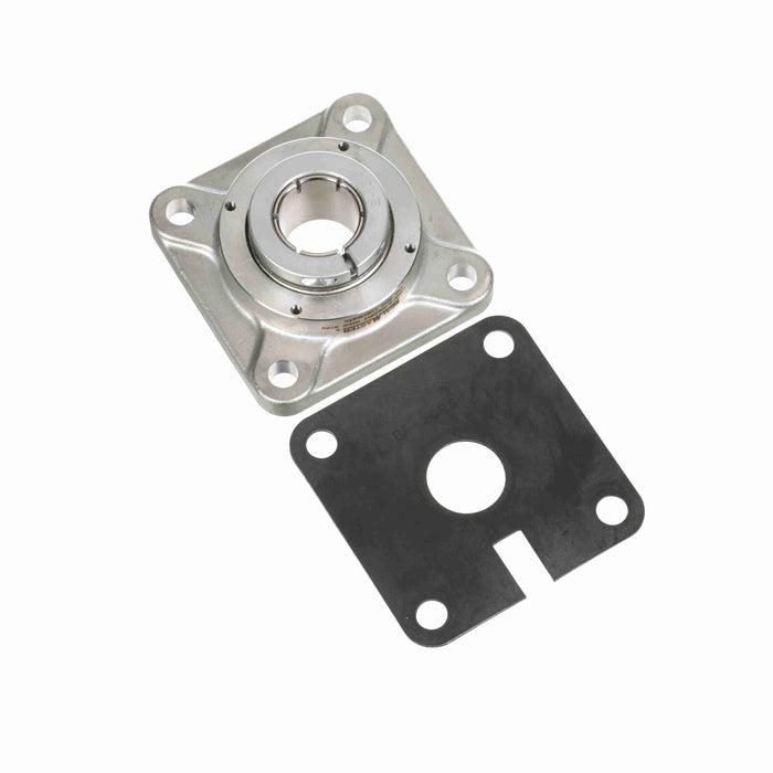 Sealmaster CRBFS-PN20T  Mounted Ball Bearings, Phosphorous Nickel Coated Bearing, 4 Bolt Flange Bearings, 1-1/4" Diameter, Stainless Steel Housing, Concentric Locking, High Performance Seal (HPS), Machined For Bolt on End Cap and Backside Shield Included, Wide Inner Race