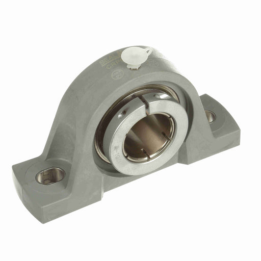 Sealmaster CRPC-PN208T Mounted Ball Bearings, Phosphorous Nickel Coated Bearing, Pillow Block Bearings, 40mm Diameter, Thermoplastic Housing,  Concentric Locking, High Performance Seal (HPS), Wide Inner Race