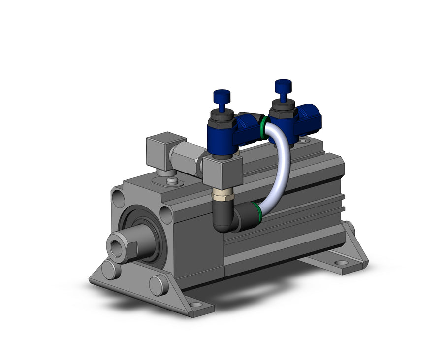 RDLQL32TF-40-BR Cyl, Compact, Air Cushion & Lock, Sw Cap