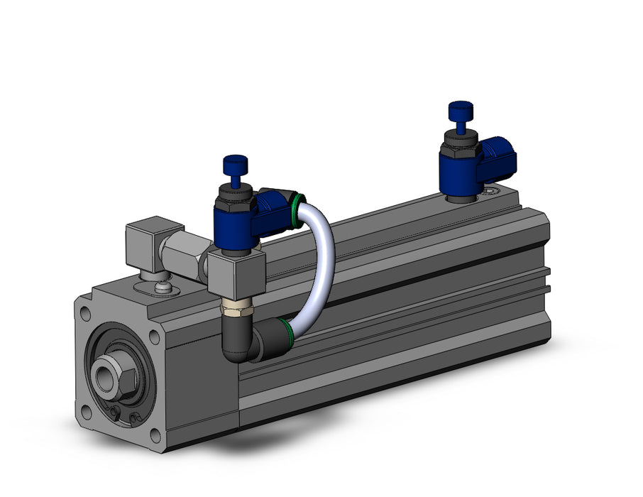 RLQA32TN-100-BR Cyl, Compact, Air Cushion & Lock