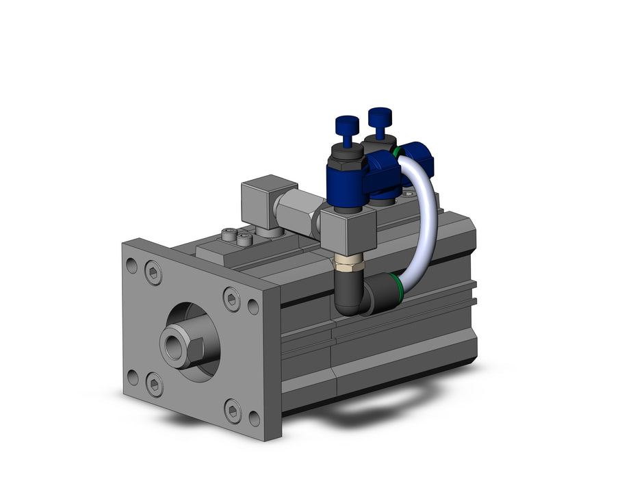 RLQF40TN-20-BR Cyl, Compact, Air Cushion & Lock