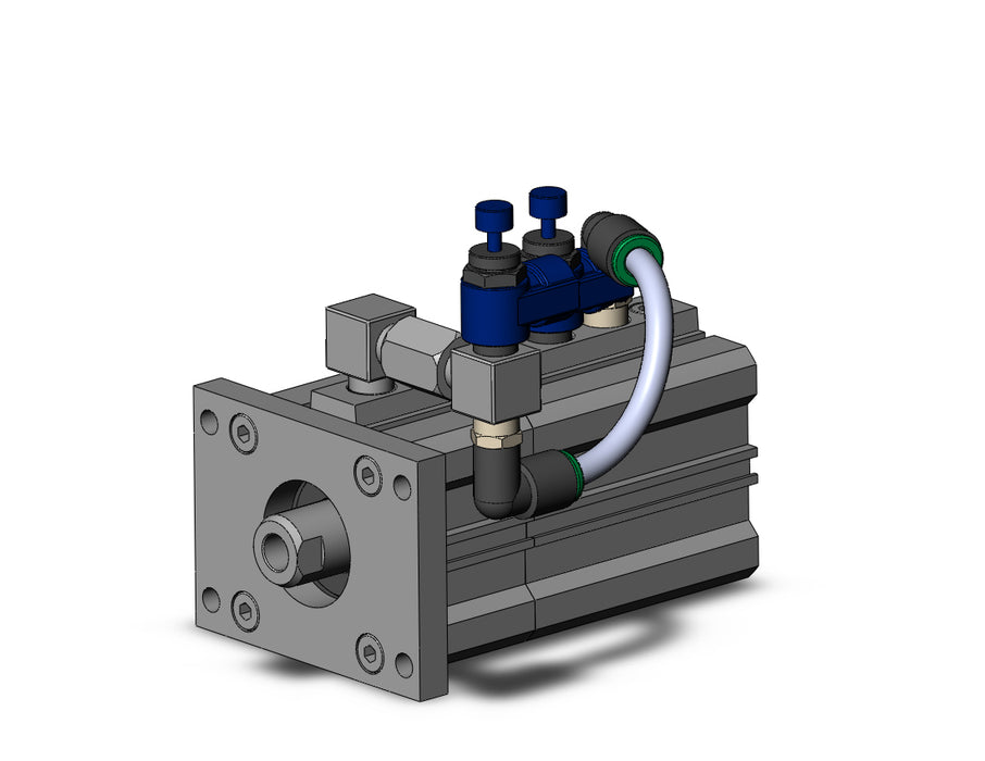RLQF40TN-20-FR Cyl, Compact, Air Cushion & Lock