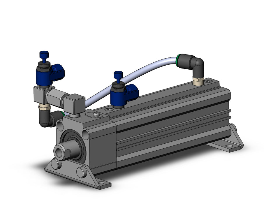 RLQL32TN-100-FL Cyl, Compact, Air Cushion & Lock