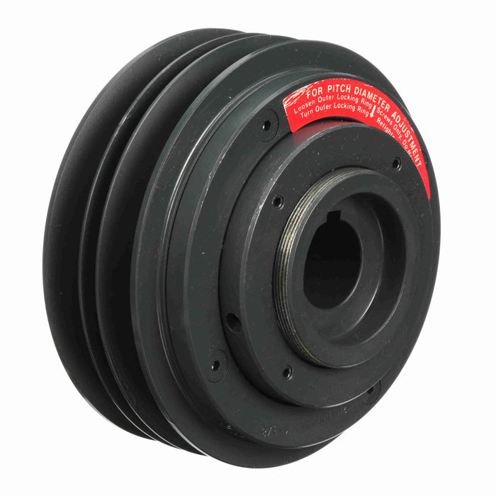 2 Groove Cast Iron Finished Bore Multiple Variable Pitch Sheave