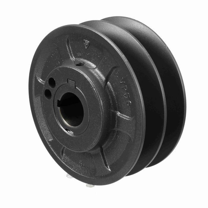 2 Groove Cast Iron Finish Bore FHP Variable Pitch Sheave