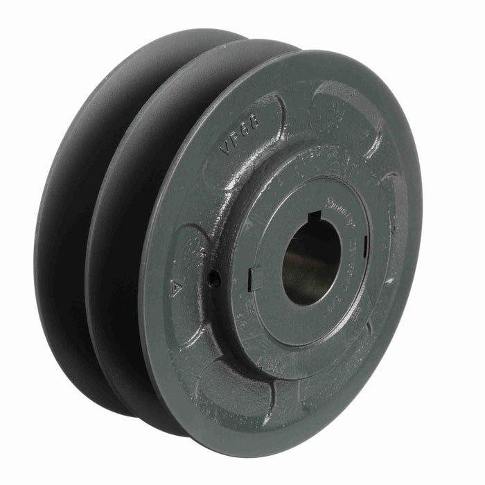 2 Groove Cast Iron Finish Bore FHP Variable Pitch Sheave