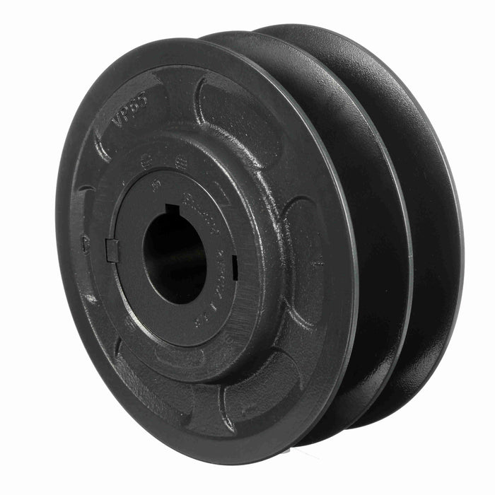 2 Groove Cast Iron Finish Bore FHP Variable Pitch Sheave