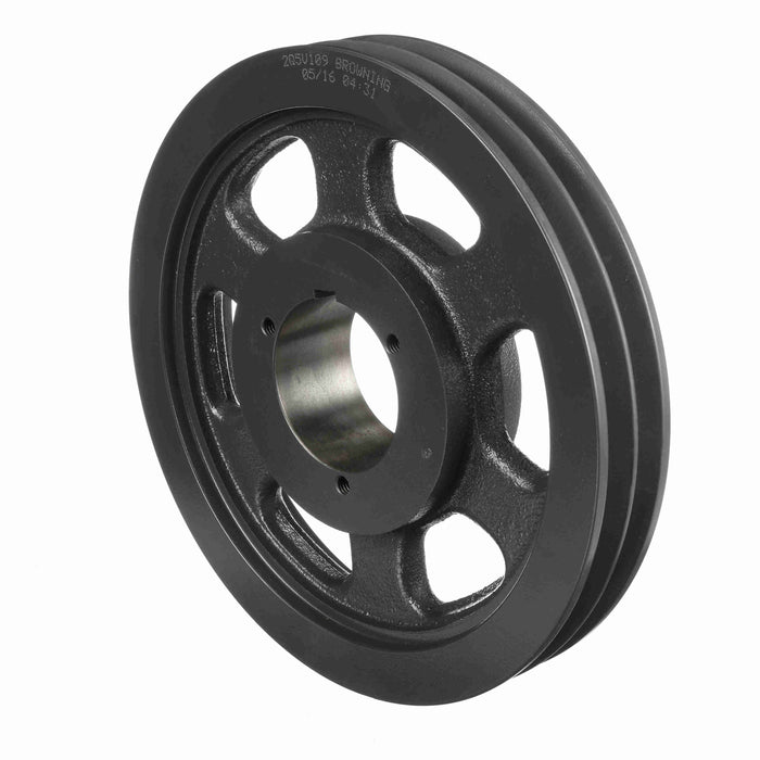 2 Groove Cast Iron Bushed Bore Multiple Sheave