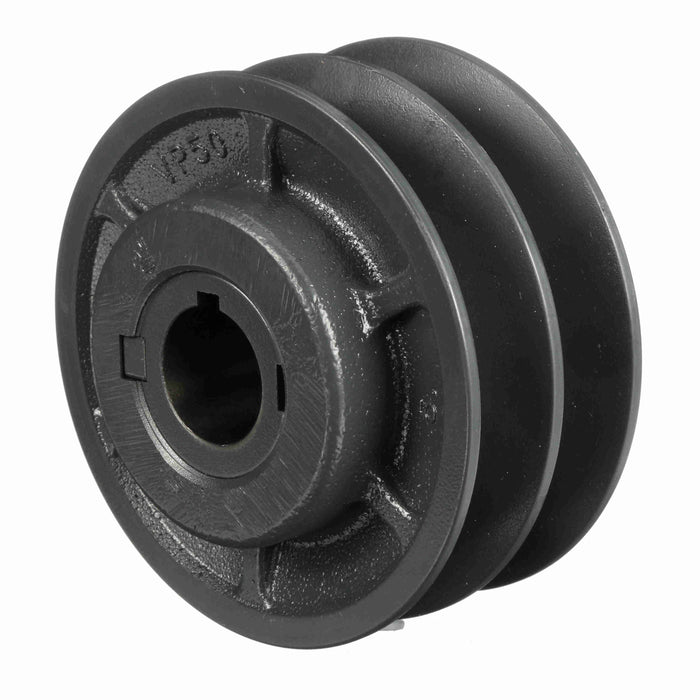 2 Groove Cast Iron FHP - Finished Bore Sheave