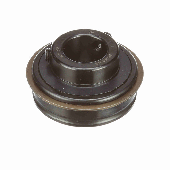 VER-212 BTF Mounted Insert Only Ball Bearing - 52100 Bearing Steel, Black Oxided Inner - Setscrew Lock
