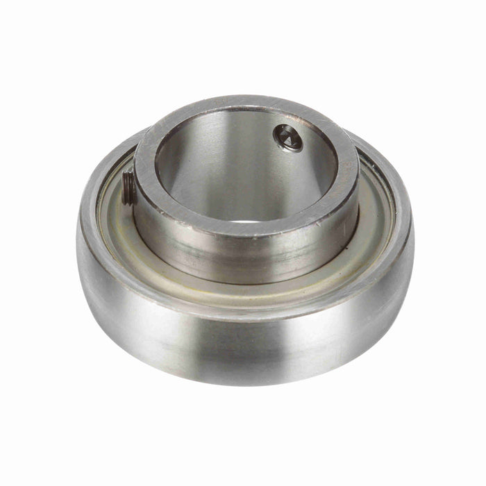 LS-123 Mounted Insert Only Ball Bearing - 52100 Bearing Steel, Black Oxided - Setscrew Lock