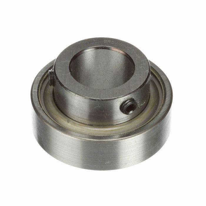 SLS-114 Mounted Insert Only Ball Bearing - 52100 Bearing Steel, Black Oxided - Setscrew Lock