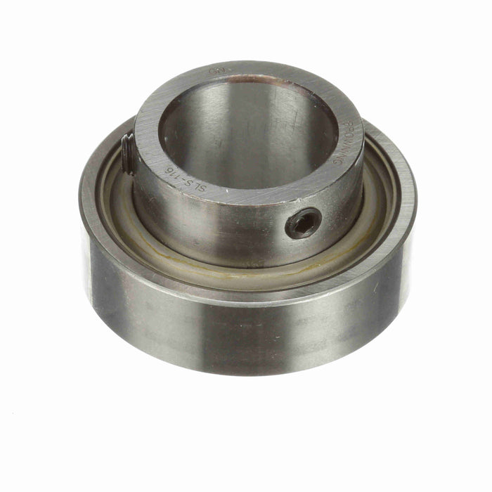 SLS-116 Mounted Insert Only Ball Bearing - 52100 Bearing Steel, Black Oxided - Setscrew Lock