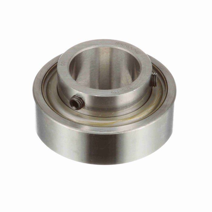 SLS-119 Mounted Insert Only Ball Bearing - 52100 Bearing Steel, Black Oxided - Setscrew Lock