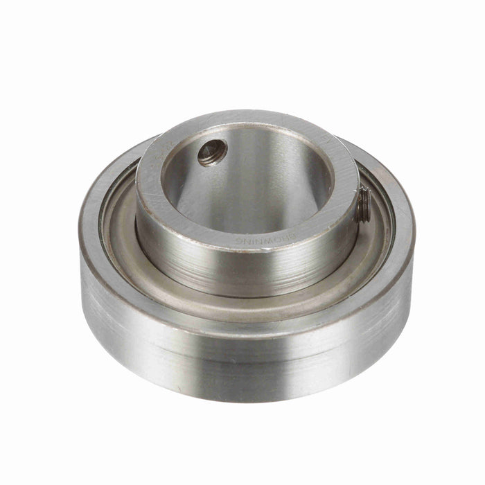 SLS-122 Mounted Insert Only Ball Bearing - 52100 Bearing Steel, Black Oxided - Setscrew Lock