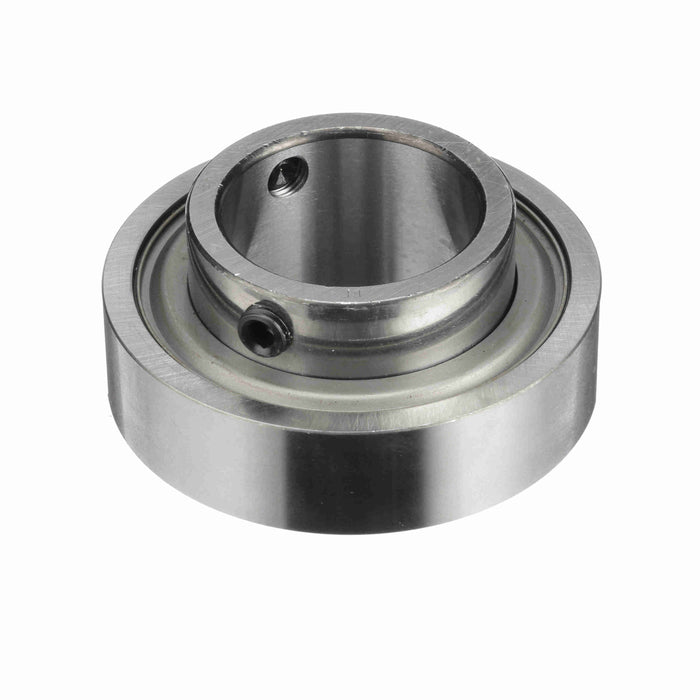 SLS-123 Mounted Insert Only Ball Bearing - 52100 Bearing Steel, Black Oxided - Setscrew Lock