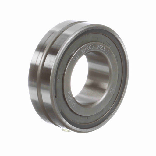 Spherical Roller Bearings 72mm OD 35mm ID Single Seal 23mm Wide Cylindrical Bore C0 Series 222 Oil Hole and Groove 