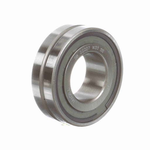 Spherical Roller Bearings 72mm OD 35mm ID Single Seal 23mm Wide Cylindrical Bore C0 Series 222 Oil Hole and Groove 