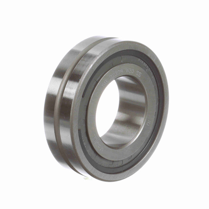 Spherical Roller Bearings 80mm OD 40mm ID Single Seal 23mm Wide Cylindrical Bore C0 Series 222 Oil Hole and Groove 