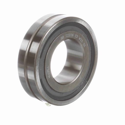 Spherical Roller Bearings 80mm OD 40mm ID Single Seal 23mm Wide Cylindrical Bore C3 Series 222 Oil Hole and Groove 