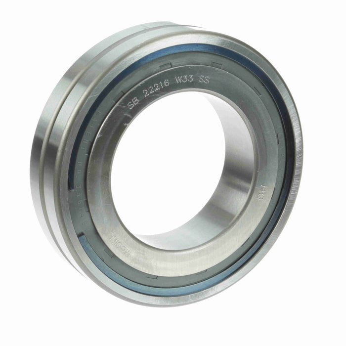 Spherical Roller Bearings 140mm OD 80mm ID Unsealed 33mm Wide Cylindrical Bore C0 Series 222 Oil Hole and Groove 